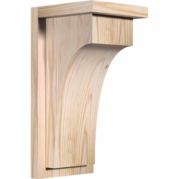 Ekena Millwork Huntington Smooth Corbel w/Backplate, Douglas Fir, 7 1/2"W x 8"D x 16"H COR08X08X16HUN01SDF - main